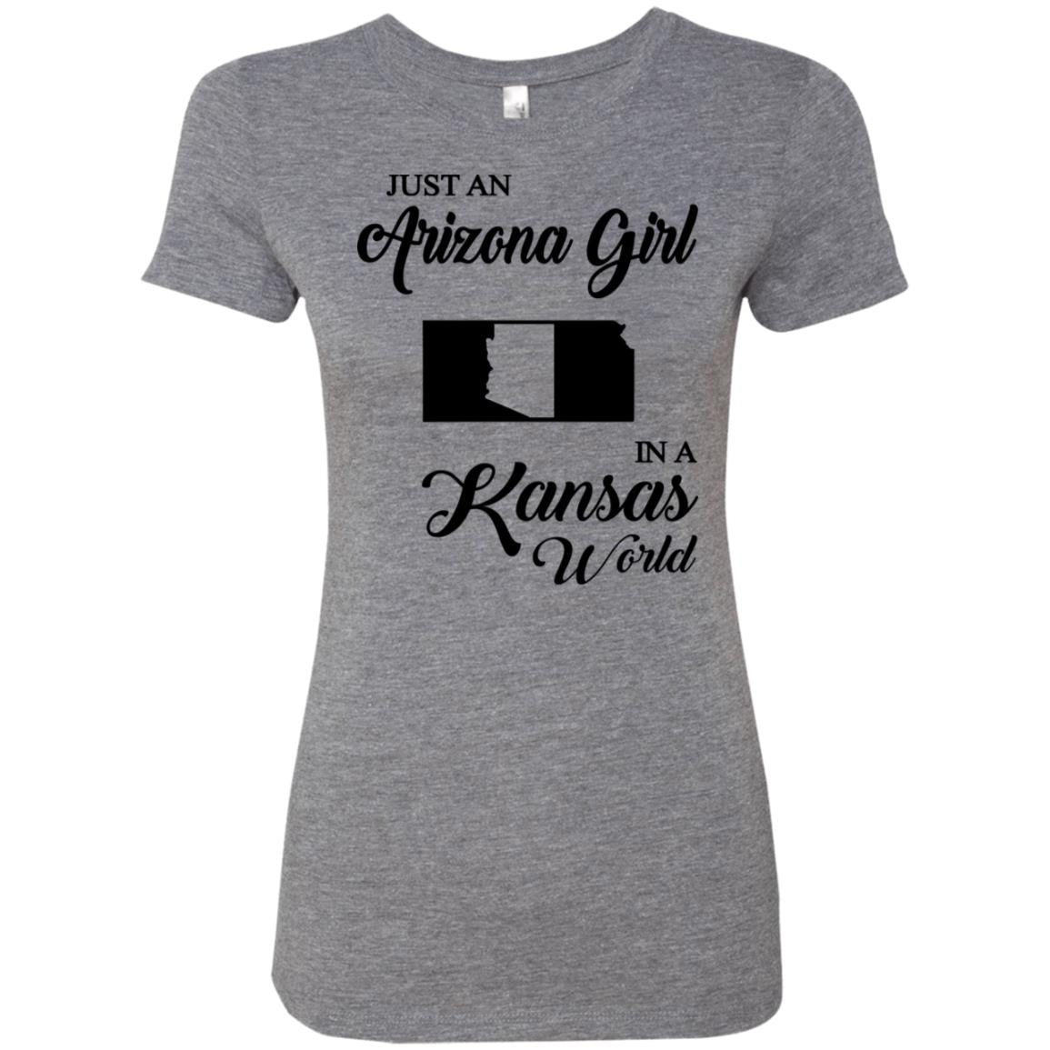 Just An Arizona Girl In A Kansas World T-Shirt - Hoodie Teezalo