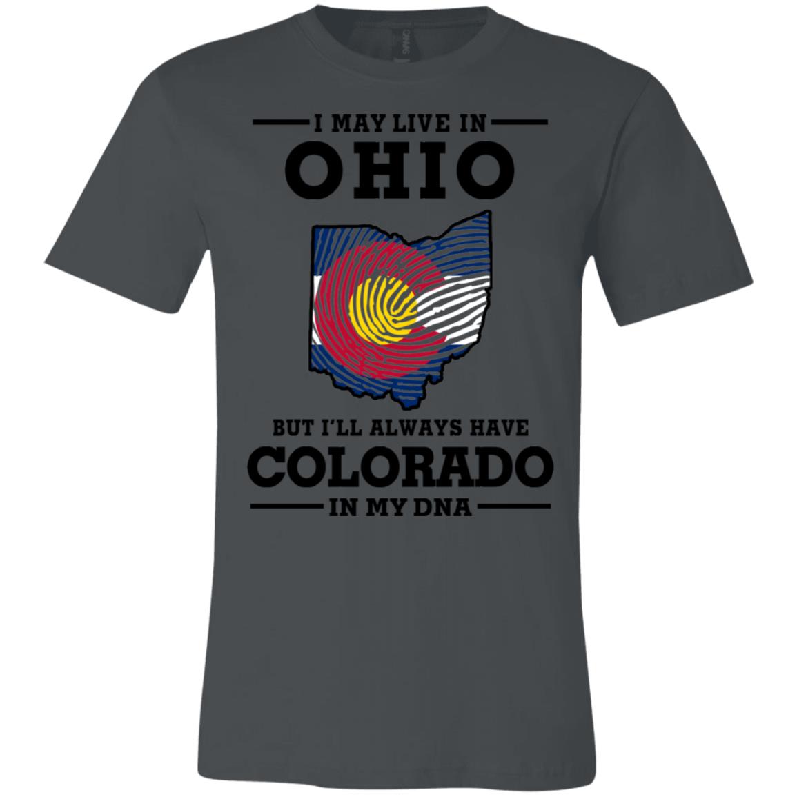 Live In Ohio Colorado In My Dna T-Shirt - T-shirt Teezalo