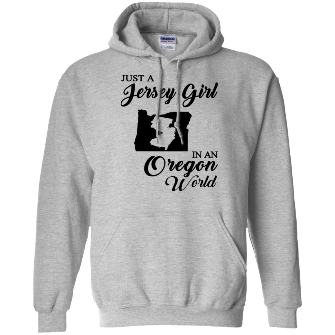 Just A Jersey Girl In An Oregon World T-Shirt - T-shirt Teezalo
