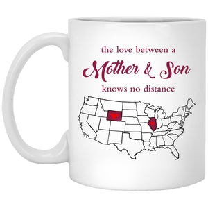 Wyoming Illinois The Love Between Mother And Son Mug - Mug Teezalo