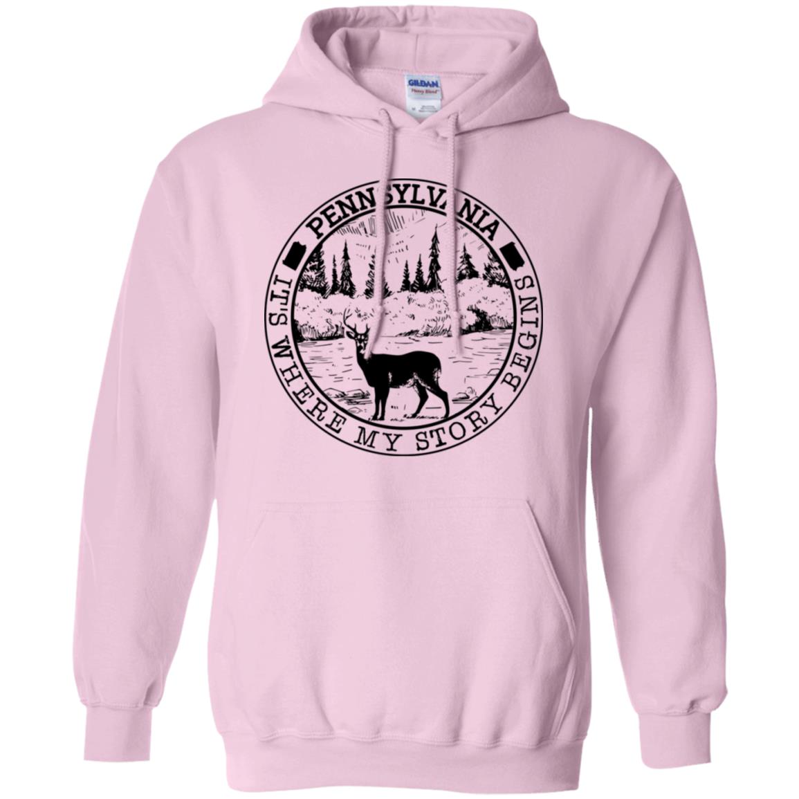 Pennsylvania Where My Story Begins Hoodie - Hoodie Teezalo