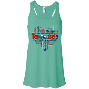 Tennessee City Heart T Shirt - T-shirt Teezalo