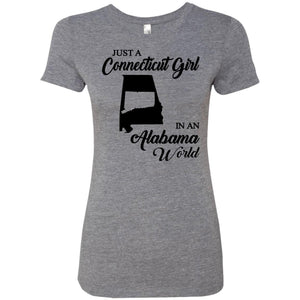 Just A Connecticut Girl In An Alabama World Connecticut T Shirt - Hoodie Teezalo