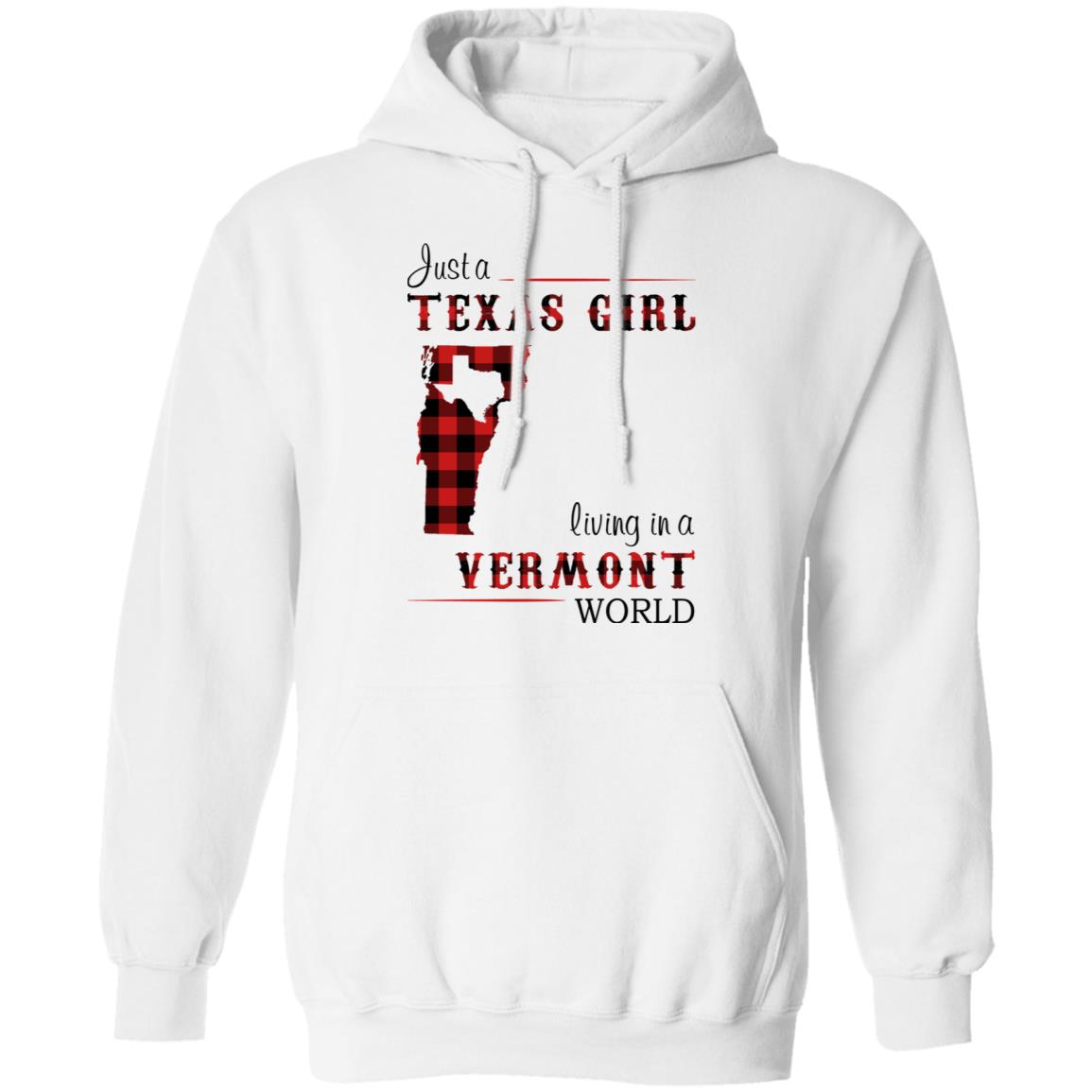 Just A Texas Girl Living In A Vermont World T- Shirt - T-shirt Teezalo