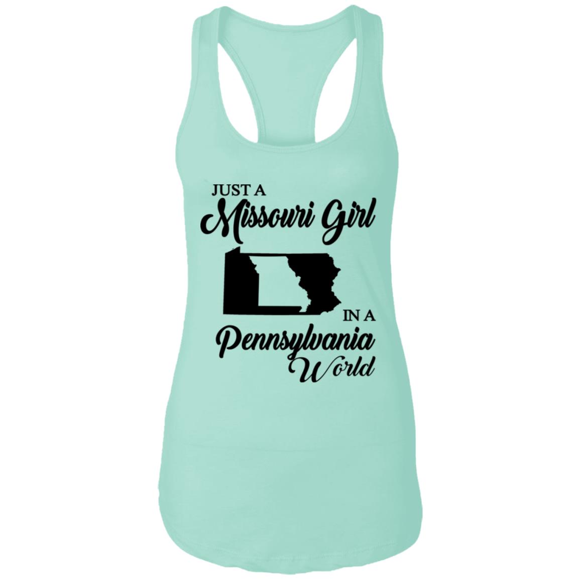 Just A Missouri Girl In A Pennsylvania World T-Shirt - T-shirt Teezalo