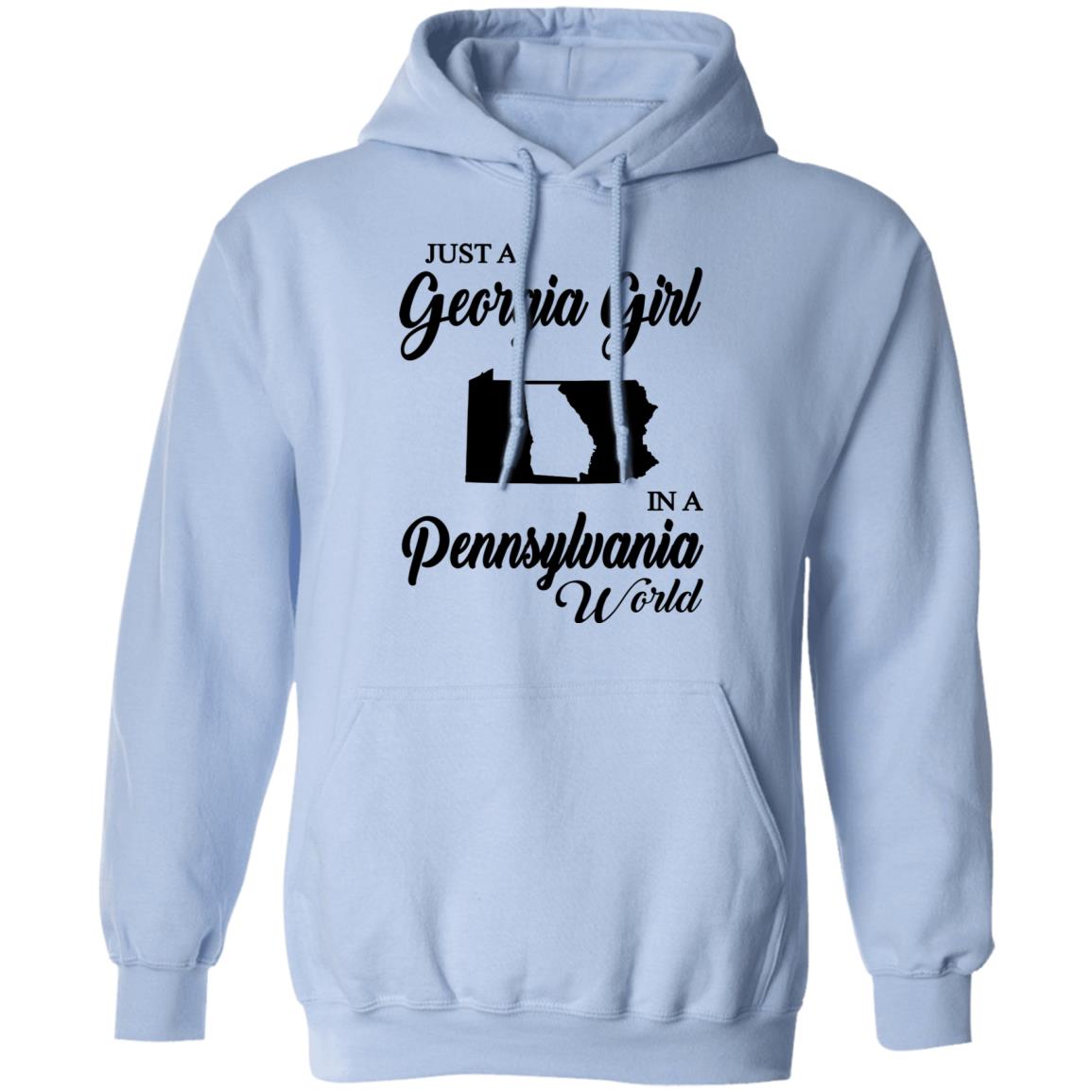 Just A Georgia Girl In A Pennsylvania World T-Shirt - T-Shirt Teezalo