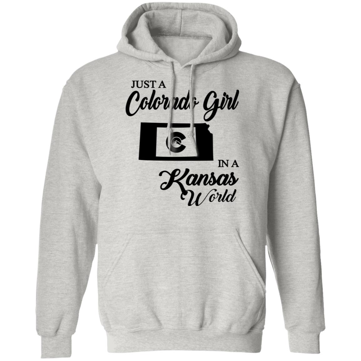Just A Colorado Girl In A Kansas World T-shirt - T-shirt Teezalo
