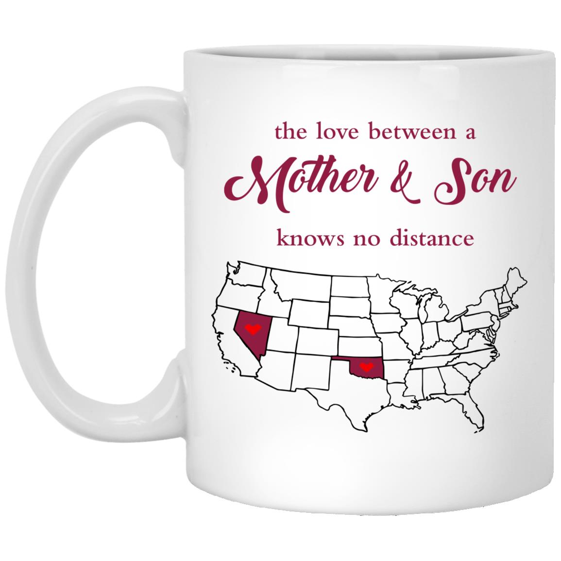 Oklahoma Nevada The Love Between Mother And Son Mug - Mug Teezalo