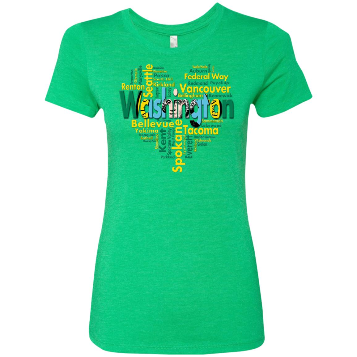 Washington City Heart T-Shirt - T-shirt Teezalo