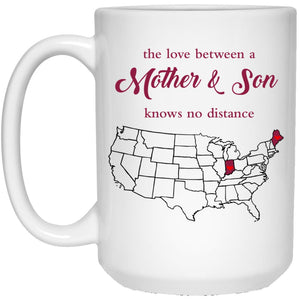 Maine Indiana The Love Between Mother And Son Mug - Mug Teezalo