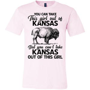 You Can't Take Kansas Out Of This Girl T Shirt - T-shirt Teezalo