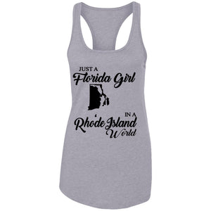 Just A Florida Girl In A Rhode Island World T-Shirt - T-Shirt Teezalo