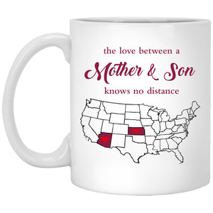 Arizona Kansas The Love Between Mother And Son Mug - Mug Teezalo