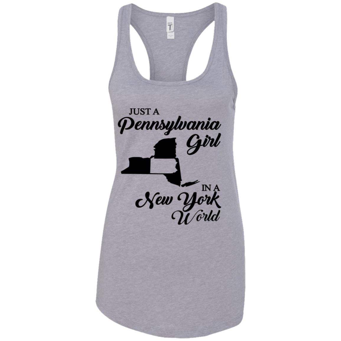 Just A Pennsylvania Girl In A New York World T-Shirt - T-shirt Teezalo