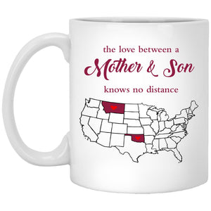 Montana Oklahoma The Love Between Mother And Son Mug - Mug Teezalo