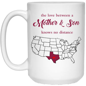 Rhode Island Texas The Love Between Mother And Son Mug - Mug Teezalo