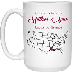 Rhode Island Louisiana The Love Between Mother And Son Mug - Mug Teezalo