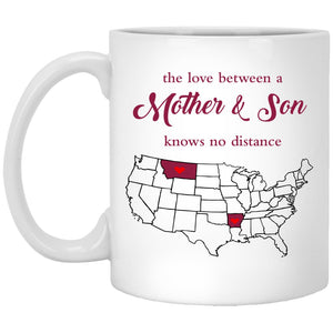 Montana Arkansas The Love Between Mother And Son Mug - Mug Teezalo