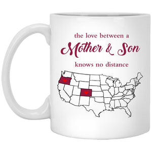 Colorado Oregon The Love Between Mother And Son Mug - Mug Teezalo