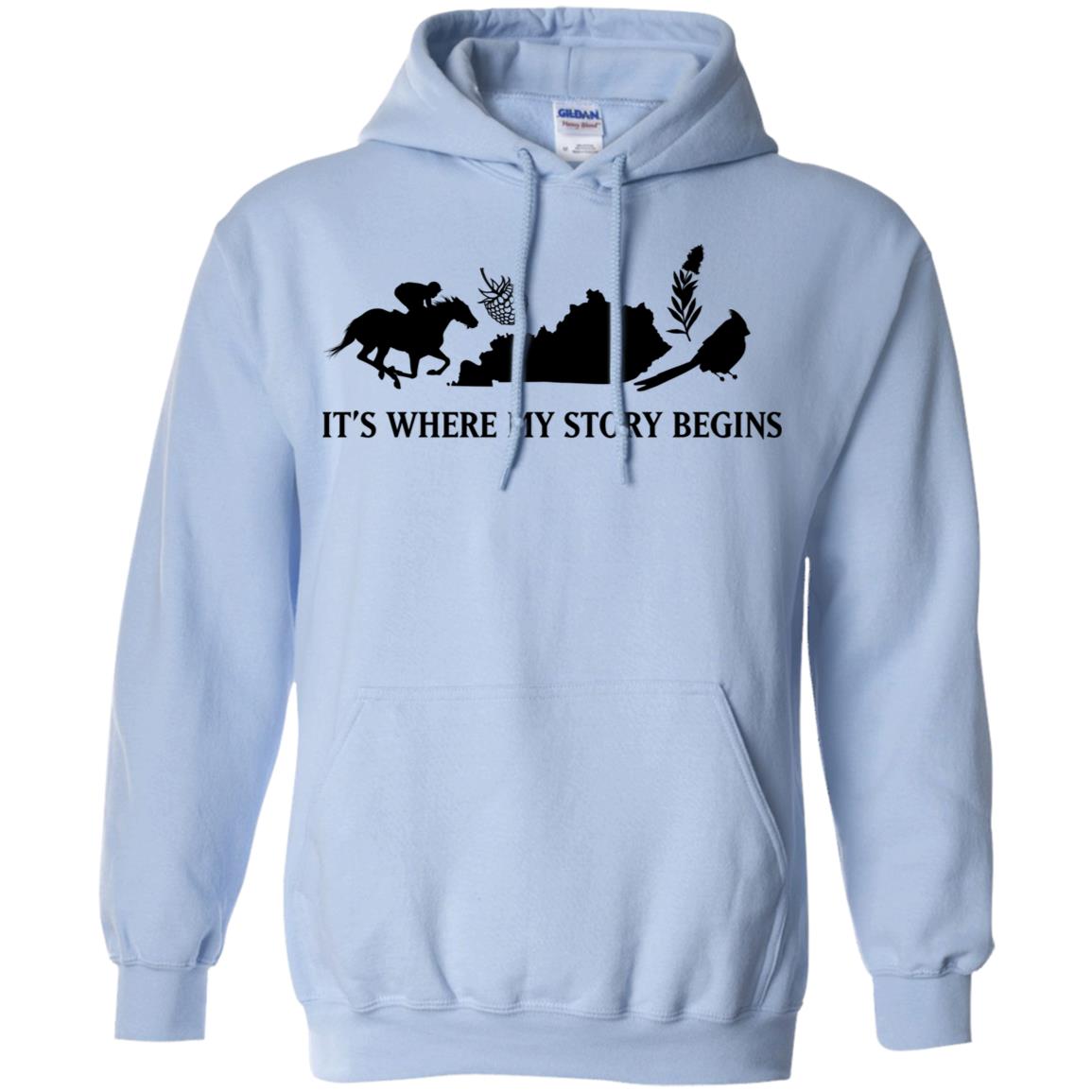Kentucky Where My Story Begins Pullover Hoodie - Hoodie Teezalo