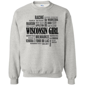 Wisconsin Girl And Cities Funny T-shirt - T-shirt Teezalo