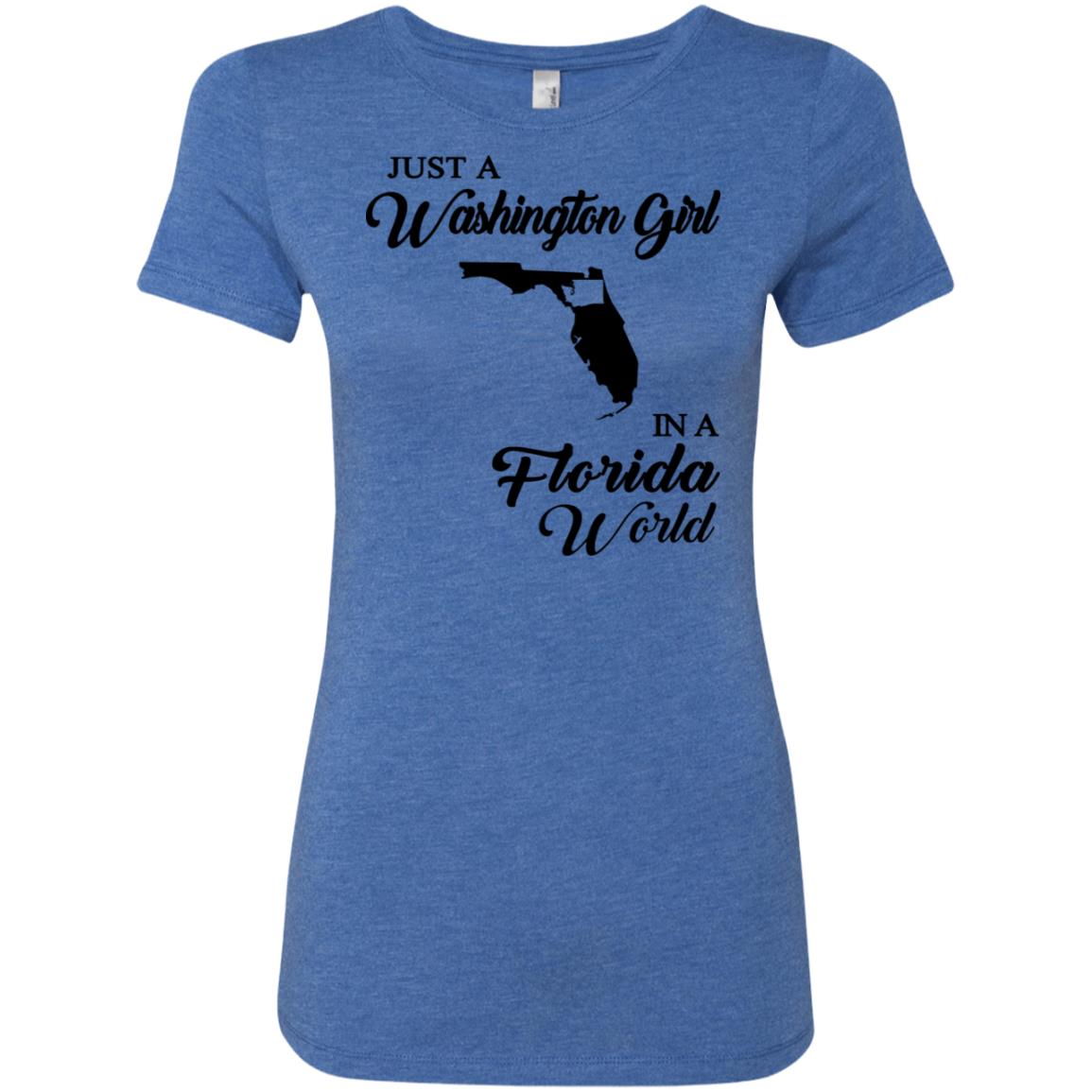 Just A Washington Girl In A Florida World T-Shirt - T-shirt Teezalo