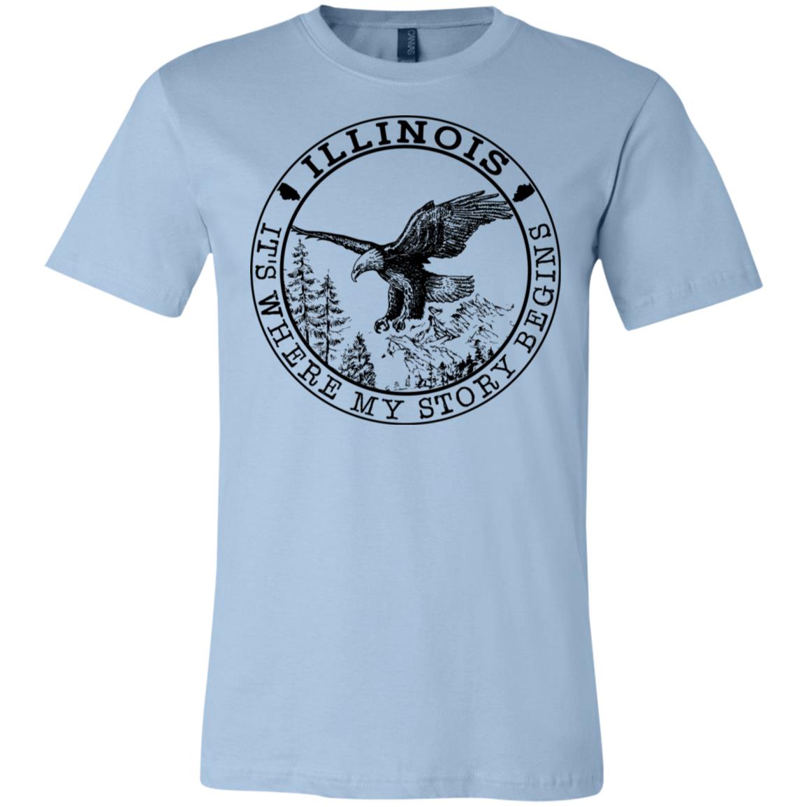 Illinois It's Where My Story Begins Hoodie - Hoodie Teezalo