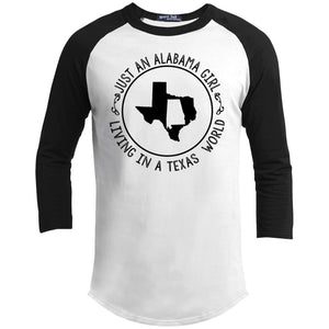 Alabama Girl Living In Texas World T-Shirt - T-shirt Teezalo