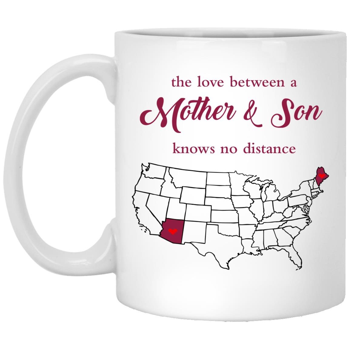 Maine Arizona The Love Between Mother And Son Mug - Mug Teezalo