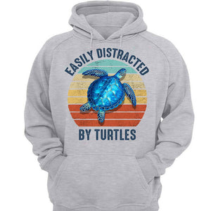 Easily Distracted By Turtle Personalized T-shirt