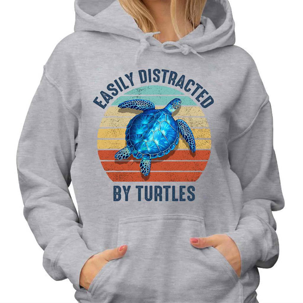 Easily Distracted By Turtle Personalized T-shirt