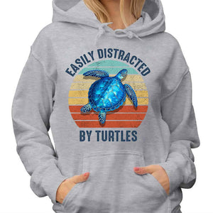 Easily Distracted By Turtle Personalized T-shirt