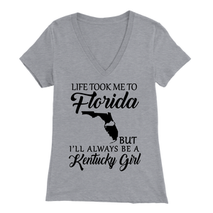 Life Took Me To Florida But Always Be A Kentucky Girl T-shirt - T-shirt Teezalo
