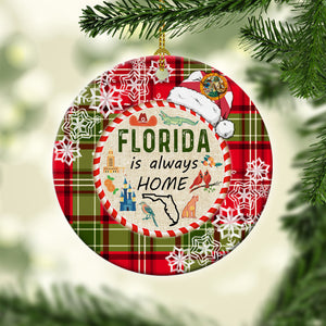 Florida Is Always Home Ornament 3