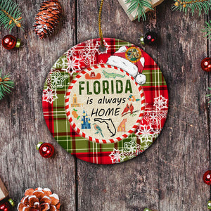 Florida Is Always Home Ornament 2