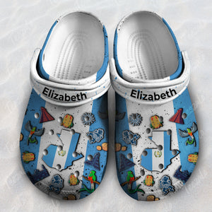 Guatemala Flag Symbols Personalized Clogs Shoes
