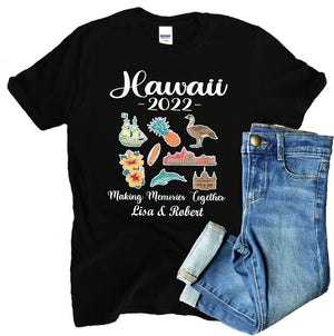 Making Memories Together Family Vacation Personalized T-shirt - T-shirt Vacation Teezalo