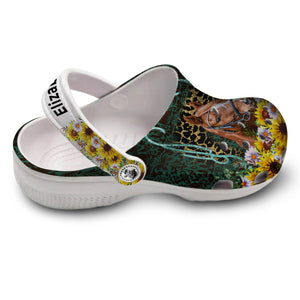Horse Clogs Shoes Personalized With Your Name TH1123 2