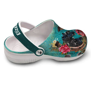 Horse Personalized Clogs Shoes With Horse Shoe