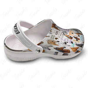 Horse Personalized Clogs Shoes With Cute And Quotes