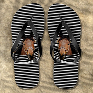 Horse Hole Flip Flops - Flip Flops Pet Teezalo