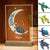 I Love You To The Moon And Back Turtle Personalized Rectangle Acrylic Plaque LED Lamp Night Light