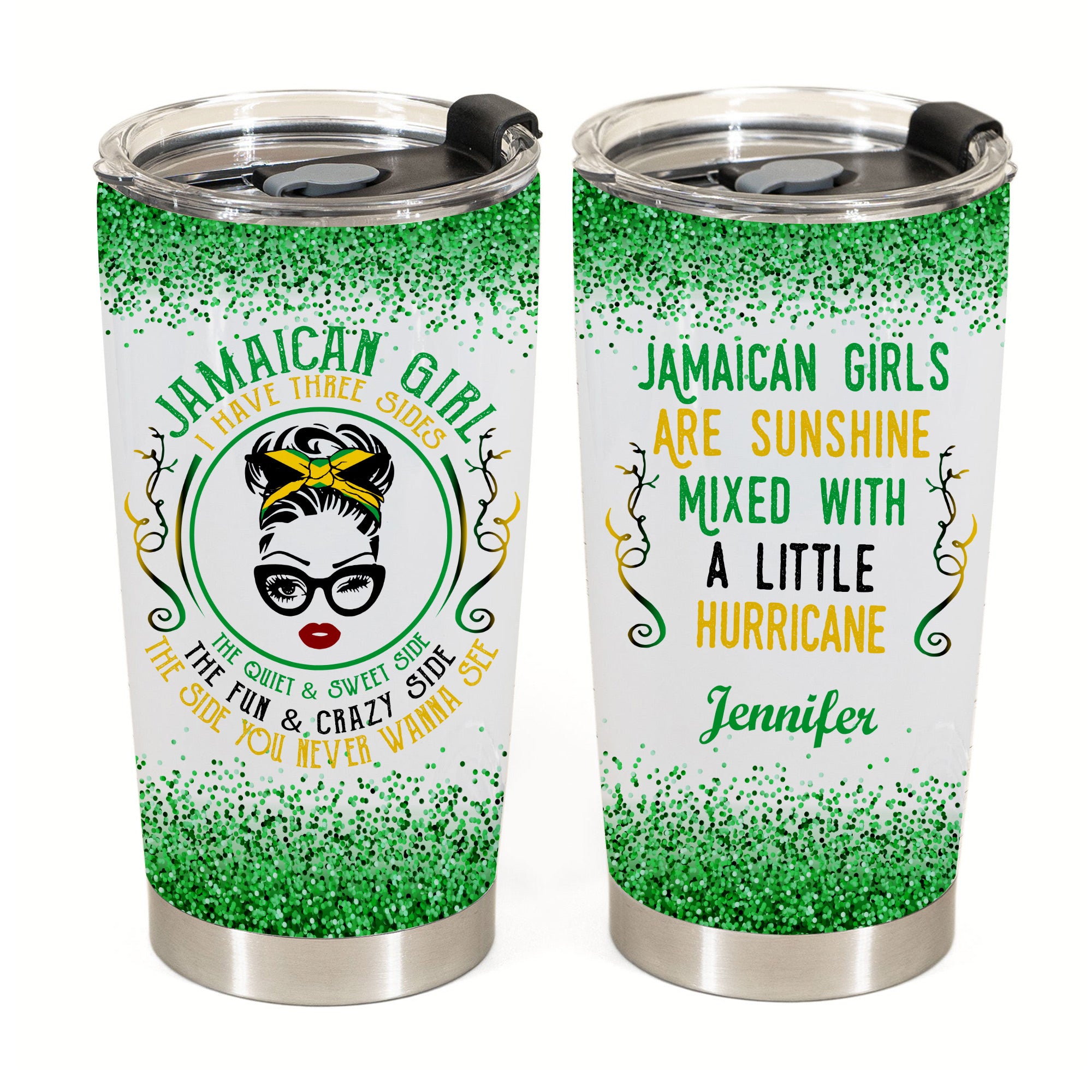 Jamaican Girls Are Sunshine Personalized Tumbler - Teezalo