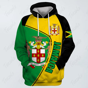 Jamaica Flag 3D Personalized Hoodie for Men Women