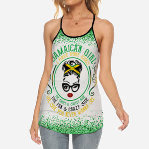 Jamaica Criss Cross Tank Top Jamaican Girls Are Sunshine Mixed With A Little Hurricane