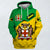 Jamaica Flag Cover 3D Personalized Hoodie With Jamaica Coat of Arms