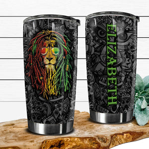 Jamaica Symbols Personalized 20z Stainless Steel Cup - Tumbler Born Teezalo