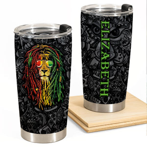 Jamaica Symbols Personalized 20z Stainless Steel Cup - Tumbler Born Teezalo