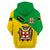 Jamaica Flag Cover 3D Personalized Hoodie With Jamaica Coat of Arms