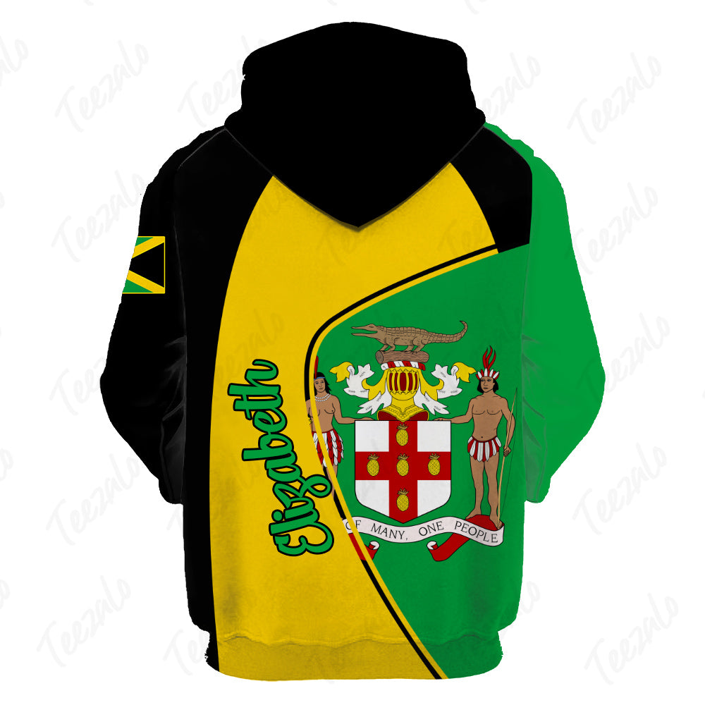 Jamaica Flag 3D Personalized Hoodie for Men Women